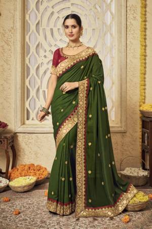 Attractive Vichitra Silk Saree Is Here