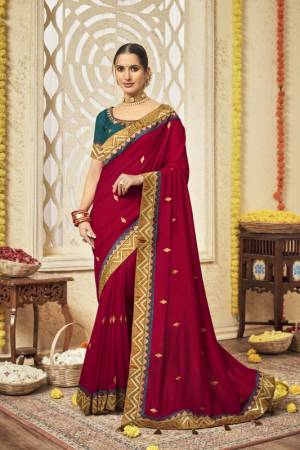 Attractive Vichitra Silk Saree Is Here