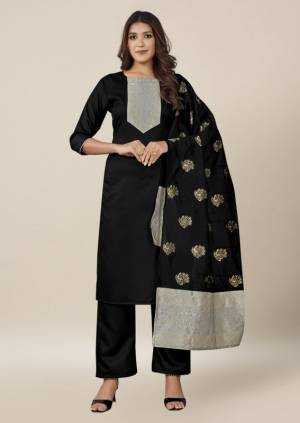 Most Beautifull Cotton Dress  Material Come With Banarasi Dupatta 