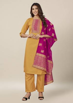 Most Beautifull Cotton Dress  Material Come With Banarasi Dupatta 