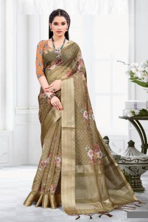 Most Beautifull Orgenza Print Saree Collection is Here