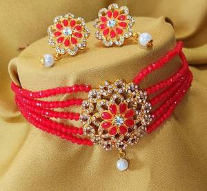 Gold Plated Traditional Choker Necklace