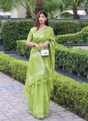 Linen Silk Saree Collection