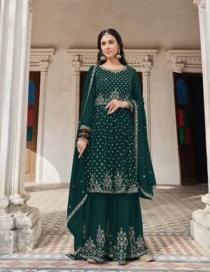 Most Fancy Embroidery Work Georgette Suit
