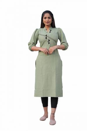 Beautiful Colored Kurti Come With Cotton Fabric