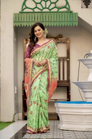 Fancy Printed Saree  is Here