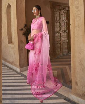 Organza Net Fabricated Printed Saree is Here