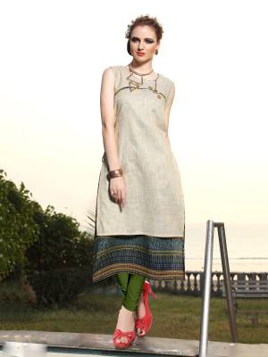 Two Layered Kurti Is Here In Off-White And Multi Color Fabriacted On Art Silk And Rayon Cotton. Both Its Fabrics Ensures Superb Comfort All Day Long. It Is Light In Weight And Also Durable.