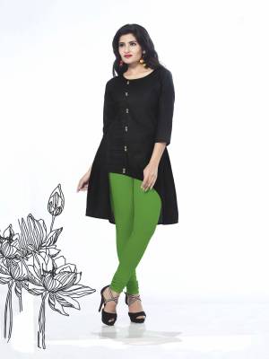 Enhance Your Beauty Wearing This Black Colored Readymade Kurti In Assymetric Pattern. This Kurti Is Fabricated On Cotton Which Ensures Superb Comfort All Day Long.