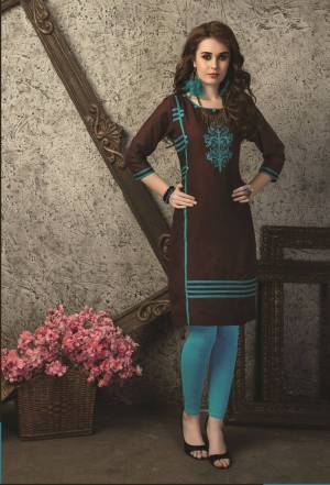 Grab This Brown Colored Kirti For Your Daily Wear Fabricated On Cotton. This Kurti Is Light Weight and Soft Towards Skin Which Is Easy To Carry All Day Long.