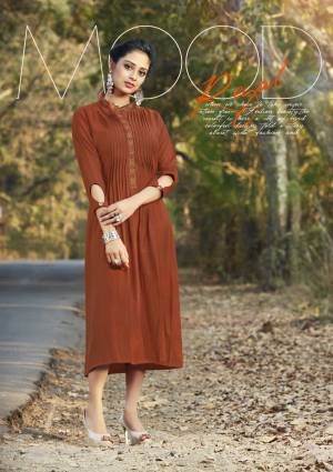 Flaunt Your Rich And Elegant Taste Wearing This Readymade Kurti In New And Unique Light Brown Color Fabricated On Cotton. This Kurti Is Available In Many Sizes And Also Soft Towards Skin Which Is Easy To Carry all Day Long.