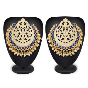 Grab This Beautiful Designer Pair Of Ethnic Earrings To Give An Enhanced Look To Your Simple Ethnic Attire. 