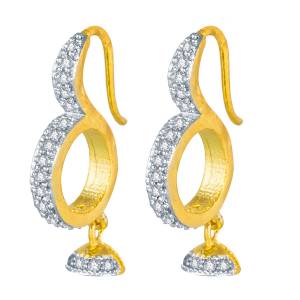 Here Is A Pretty Pair Of Earrings Than Can Be Paired Any Simple Kurti Or Even With A Heavy Dress. Also It Is Golden Color, It Suits With Any Colored Attire.