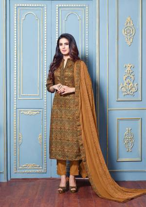 Simple And Elegant Looking Designer Straight Suit Is Here In Beige Color Paired With Beige Colored Bottom And Dupatta. Its Top And Bottom are Fabricated On Cotton Satin Paired With Chiffon Dupatta. Buy This Suit Now.