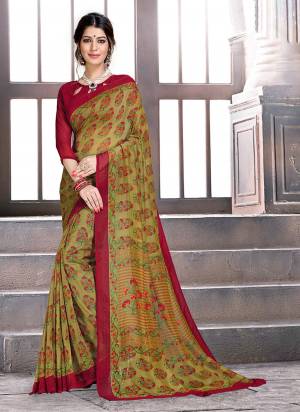 Simple Saree IS Here To Add Up For Your Regular Wear. This Saree And Blouse Are Georgette Based Which Is Light Weight And Easy To Carry all Day Long. 