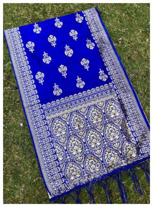 Add More Glam To Your Look With This Beautiful Silk Based Dupatta Beautified With Weave All Over It, You Can Pair This Up Any Same Or Contrasting Colored Dress. Buy Now.