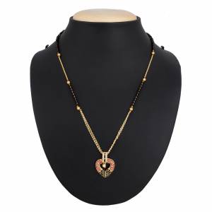 Simple And Elegant Looking Mangalsutra Is Here Which Can Be Paired With Any Type Of Attire. Also It Is Light In Weight Which Is Easy To carry All Day Long.