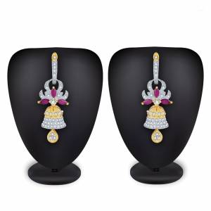 Give More Pretty Look To Your Attire By Pairing It Up With This Lovely Pair Of Earring Which Can Suit Wilth Any Colored Traditional Attire. Also It Is Light In Weight And Easy To Carry All Day Long.
