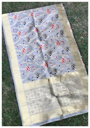 Pair Up This Beautiful Dupatta With Your Simple Or Heavy Suit. This Pretty Dupatta Is Fabricated On Banarasi Art Silk Beautified with Weave All Over. It Is Light In Weight And Easy To Carry all Day Long.?