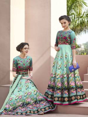New And Unique Pattenered Designer Lehenga Choli Is Here For The Upcoming Wedding Season. This Lehenga Choli Is Fabricated On Satin Silk Paired With Chiffon Silk Dupatta. It Is Beautified With Digital Prints And Stone Work .