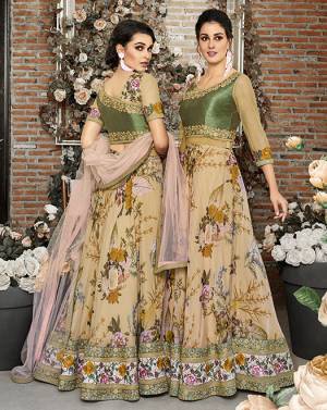 Grab This Designer Semi-Stitched Lehenga Choli And Get This Altered As Per Your Occasion, You Can Set This Stitched As A Suit Or Lehenga Choli. Its Blouse Is Fabricated On Art Silk And Net Paired With Orgenza Lehenga And Net Fabricated Dupatta, Buy This Two In One Semi-Stitched Lehenga Choli Now. 