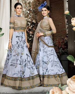 Grab This Designer Semi-Stitched Lehenga Choli And Get This Altered As Per Your Occasion, You Can Set This Stitched As A Suit Or Lehenga Choli. Its Blouse Is Fabricated On Art Silk And Net Paired With Orgenza Lehenga And Net Fabricated Dupatta, Buy This Two In One Semi-Stitched Lehenga Choli Now. 
