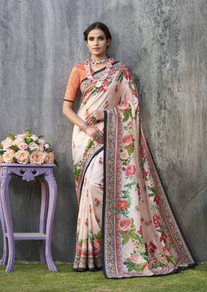 Adorn A Rich And Elegant Look Wearing This Pretty Silk Based Saree. This Saree And Blouse Are Fabricated On Tussar Art Silk Beautified With Prints All Over. This Saree Is Light In Weight And Easy To Carry All Day Long. 