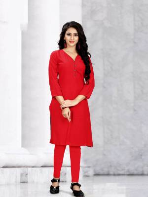 Beat The Heat This Summer With Some Casuals Like These Readymade Kurti Fabricated On Rayon. This Pretty Kurtis Are Available In All Regular Sizes Which Also Ensures Superb Comfort All Day Long. 