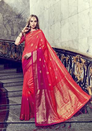 This Festive Season Look The Most Elegant Of All Wearing This Designer Silk based Saree Beautified With Foil Prints. This Saree Is Light Weight, Durable And Easy To Carry Throuhout The Gala. 