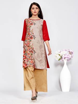 Beat The Heat This Summer With These Pretty Printed Kurtis. This?Pretty Kurti Is Fabricated On American Crepe Which Is Light Weight And Soft Towards Skin, Also It Is Available In All Regular Sizes And Suitable For All Age Group.