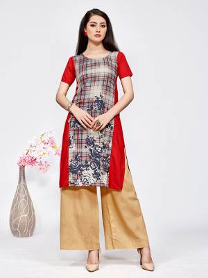 For Your Casuals, Grab This Pretty Printed Kurti Fabricated On American Crepe. This Kurti Is Soft Towards Skin And Available In All Regular Sizes. Also This Can Be Paired With Any Kind Of Bottom Like Plaazo, Pants Or Leggings.