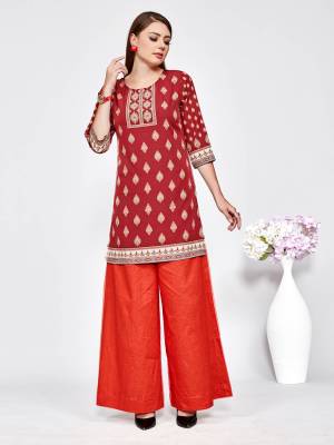 Be It Your College Wear, Daily Wear Or Office Wear. These Trending Short Kurtis Are Suitable For All. This Pretty Kurti Is Fabricated On American Crepe Beautified With Prints And It Is Available In all Regular Sizes. Buy Now
