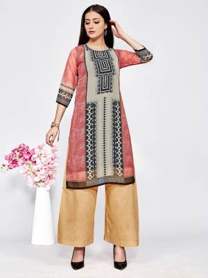 Here Is A Very Pretty Printed Kurti For These Easy go Summer. This Kurti Is Fabricated On Light Weight Georgette. You Can Pair This Kurti With Leggings, Plazzo OR Pant As Per Your Comfort. Buy Now