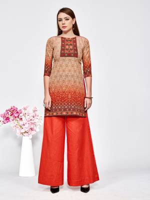 Be It Your College Wear, Daily Wear Or Office Wear. These Trending Short Kurtis Are Suitable For All. This Pretty Kurti Is Fabricated On American Crepe Beautified With Prints And It Is Available In all Regular Sizes. Buy Now