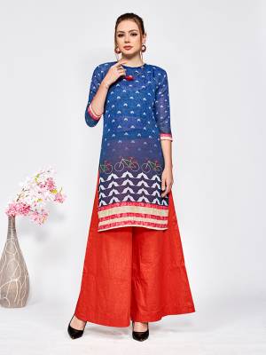 Add This Beautiful Readymade Kurti To Your Wardrobe For Your College Wear, Office Wear Or For A Causal Outing, This Kurti IS Fabricated On Linen Which Is Soft Towards Skin And Also Available In All Regular Sizes