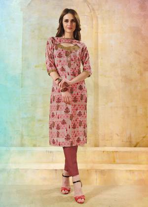Go Colorful With This Multi Colored Readymade Kurti Fabricated On Rayon. This Kurti Is Beautified With Floral Prints. 