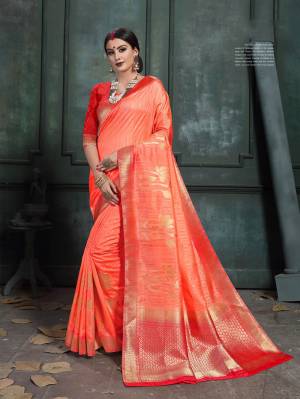 Grab This Beautiful Designer Silk Based Saree Which Gives A Rich?Look To Your Personality. This Saree And Blouse are Fabricated On Art Silk Beautified With Weave.