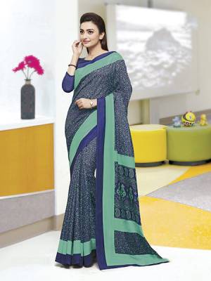 Here Is Very Pretty Printed Saree Fabricated On Satin Silk Paired With Running Blouse, This Pretty Formal Printed Saree Is Best Suitable For Your Work Place As It Is Light Weight And Esnures Superb Comfort All Day Long. Also It Can Be Used As Uniform At Different Places Like Airports, Hospitals And Hotels. Buy Now