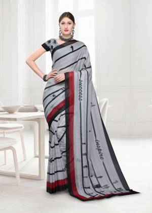 Your Will Definitely Earn Lots Of Compliments Wearing This Designer Printed Saree Fabricated On Georgette Paired With Georgette Fabricated Blouse. This Saree Is Beautified Abstract And Floral Prints. Buy This Pretty Light Weight Saree Now.