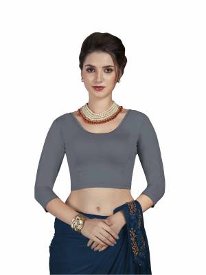 Grab This Super Comfy Readymade Blouse To Pair Up With Your Simple Or Designer Saree. This Blouse Is Fabricated On Stretchable Cotton Which Is In Free Size. Its Fabric Is Soft Towards Skin And Ensures Superb Comfort All Day Long. 