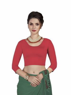 Grab This Super Comfy Readymade Blouse To Pair Up With Your Simple Or Designer Saree. This Blouse Is Fabricated On Stretchable Cotton Which Is In Free Size. Its Fabric Is Soft Towards Skin And Ensures Superb Comfort All Day Long. 