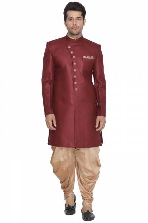You Will Definitely Earn Lots Of Compliments Wearing This Readymade Set Of Indo-Western Dhoti And Kurta Set. This Designer Set Suits Every Body Type And Personality. Also It Is Available In All Sizes, Choose As Per Your Desired Fit And Comfort. 