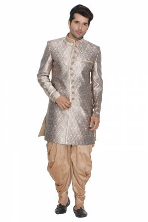 You Will Definitely Earn Lots Of Compliments Wearing This Readymade Set Of Indo-Western Dhoti And Kurta Set. This Designer Set Suits Every Body Type And Personality. Also It Is Available In All Sizes, Choose As Per Your Desired Fit And Comfort. 