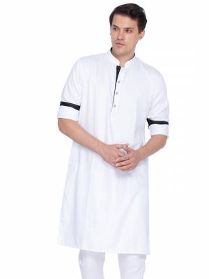 Grab This Amazing Readymade Kurtas For Men Fabricated On Cotton. This Kurta Is Suitable For Festive Wear Or Any Wedding Functions. It Is Light In Weight and Can Be Paired With Any Kind Of Bottom Like Chudidar, Pyjama Or Even Denims. Its Fabric Is Soft Towards Skin And Avialable In All Sizes. Buy Now.