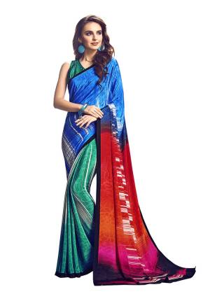 For Your Casuals Or Semi-Casuals, Grab This Light Weight Printed?Saree Fabricated On Crepe. Its Fabric IS Soft Towards Skin And Ensures Superb Comfort All Day Long. Buy Now
