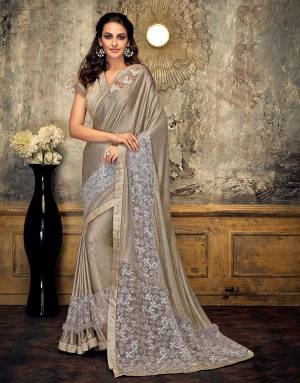 Let these festivities be a shiny affair for you and your style. Drape this pretty saree and be ready to shine through the night. 