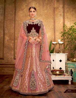 Fabrics as lush as silk and style as radiant as the traditions of our country , this lehenga proves to be a true cultural-star. Pair with heirloom jewels to look imperial. 