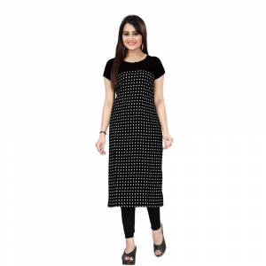 Here Is A Simple Readymade Kurti For Your Casual Wear Fabricated on Crepe. You can Pair This Up Same Or Contrasting Colored Bottom. Its Fabric Is Soft Towards Skin And Easy To Carry All Day Long. 