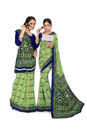 Here Is Very Pretty Printed Saree Fabricated On Georgette Paired?With Running Blouse, This Pretty Formal Printed Saree Is Best Suitable For Your Work Place As It Is Light Weight And Esnures Superb Comfort All Day Long. Also It Can Be Used As Uniform At Different Places Like Airports, Hospitals And Hotels. Buy Now