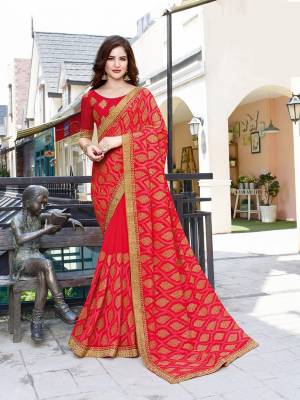 You Will Definitely Earn Lots Of Compliments Wearing This Heavy Designer Saree In Dark Pink Color Paired With Dark Pink Colored Blouse. This Pretty Heavy Embroidered Saree Is Georgette Based Paired With Art Silk Fabricated Blouse. 